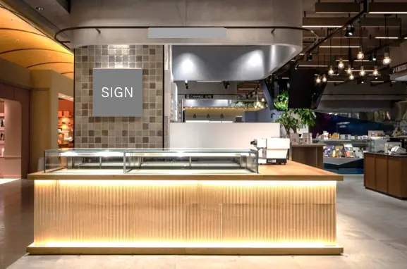 カレンダリウムF05【食物販】店内入って正面の好立地スペース しっかり接客出来るスペースを確保。*カレンダリウムF03と同時使用推奨区画。